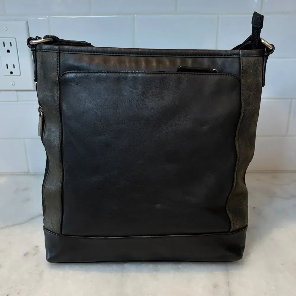 Coach Crossbody Purse Handbag Leather Camden Suede Messenger Bag Pocketbook